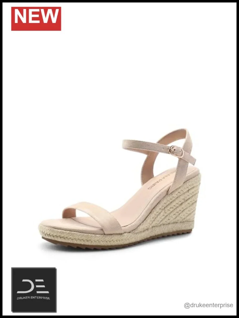Espadrilles Wedge Sandals Women Open Toe Dressy Sandals Ankle Strap Cushioned